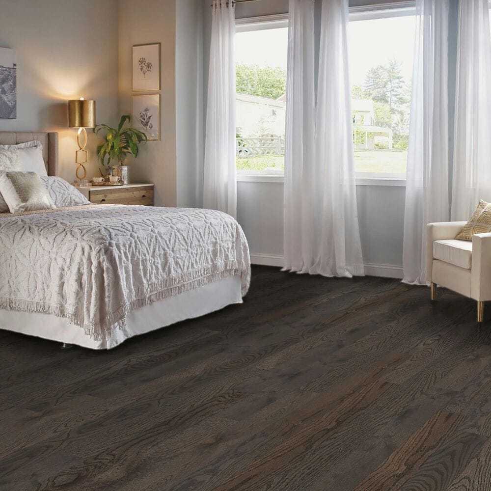 Hartco Prime Harvest Silver Oak High Gloss Red Oak 5&quot; Solid Hardwood, , large