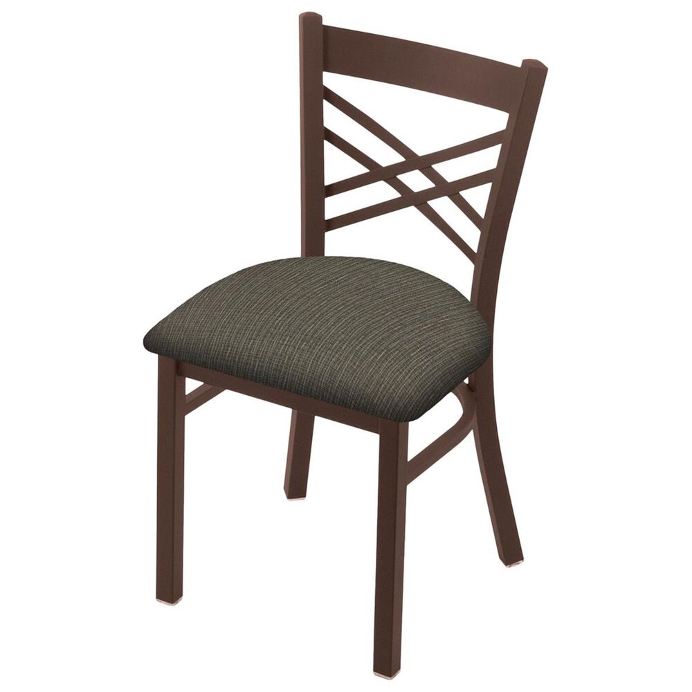 Holland Bar Stool 620 Catalina 18" Chair with Bronze and Graph Chalice Seat, , large