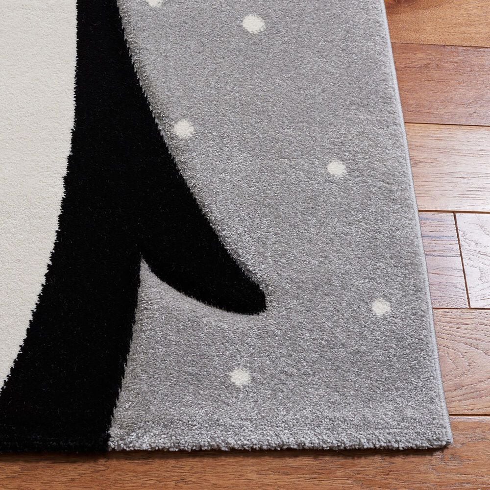 Safavieh Carousel 2&#39;3&quot; x 6&#39; Light Grey and Black Kids Runner, , large
