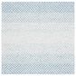 Safavieh Micro-Loop MLP353M 5" Square Blue and Ivory Area Rug, , large