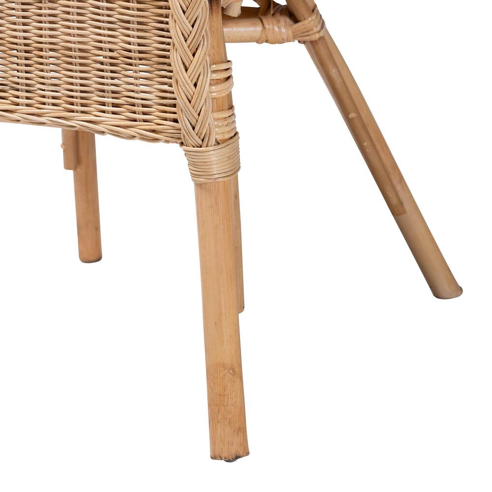 Baxton Studio Abbey Arm Chair in Natural, , large
