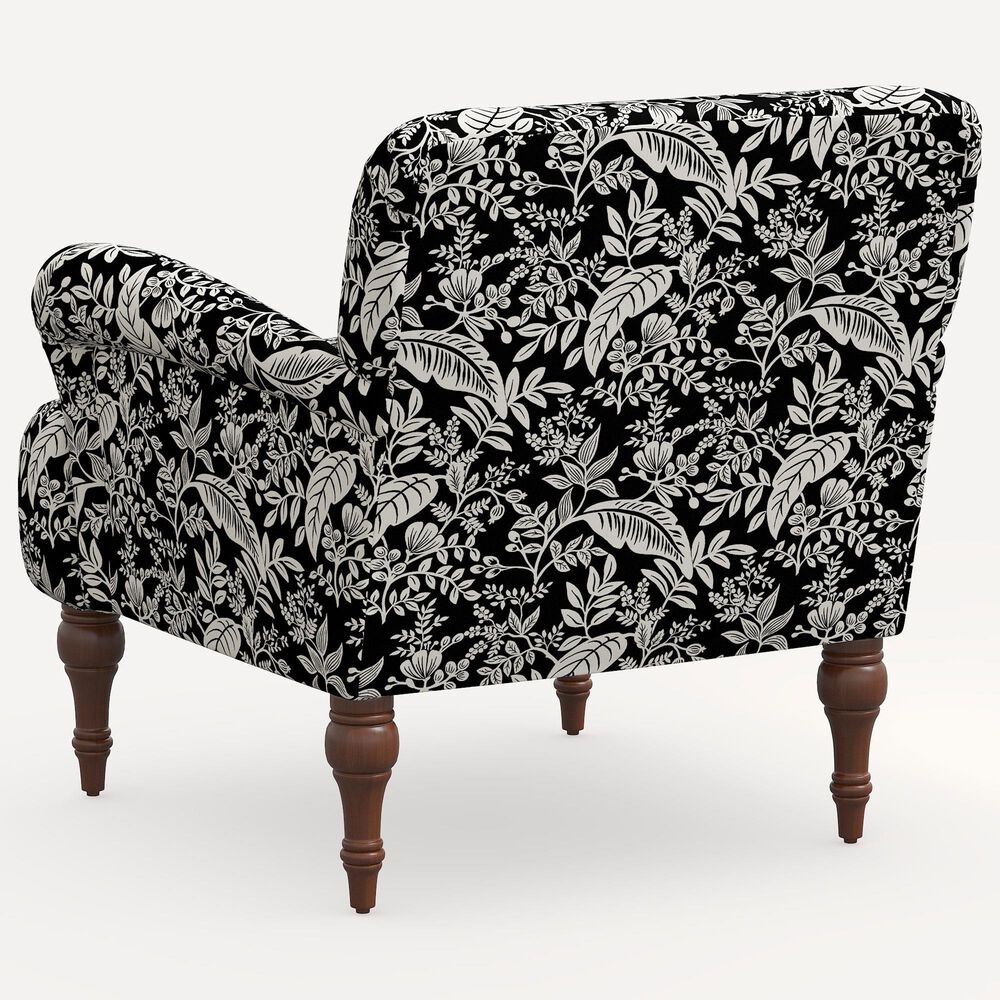 Rifle Paper Co Crafted by Cloth and Company Bristol Chair in Canopy Black/Cream, , large
