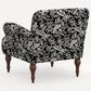 Rifle Paper Co Crafted by Cloth and Company Bristol Chair in Canopy Black/Cream, , large