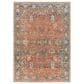 Surya Carlisle 5"3" Round Brick Red, Dark Brown, Olive, Off-White and Medium Gray Area Rug, , large