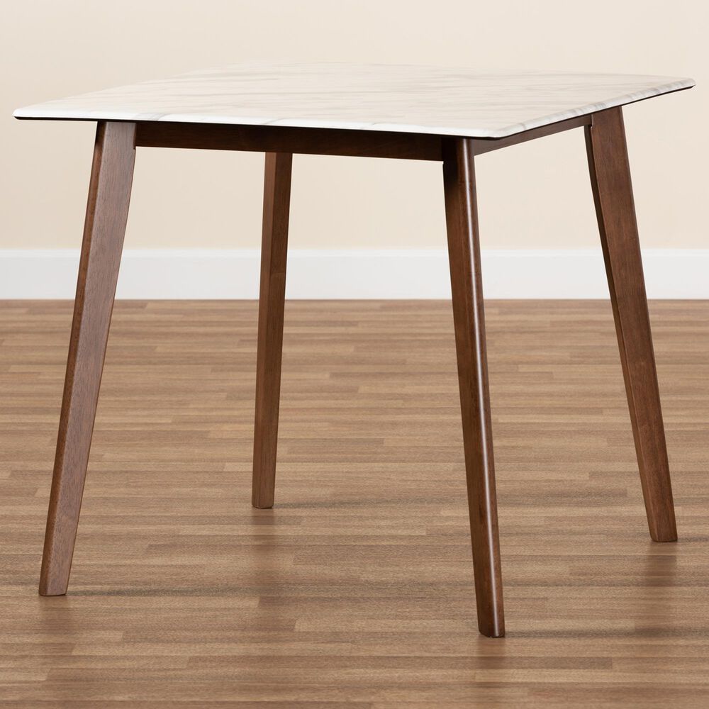 Baxton Studio Kayle Dining Table in Walnut Brown - Table Only, , large