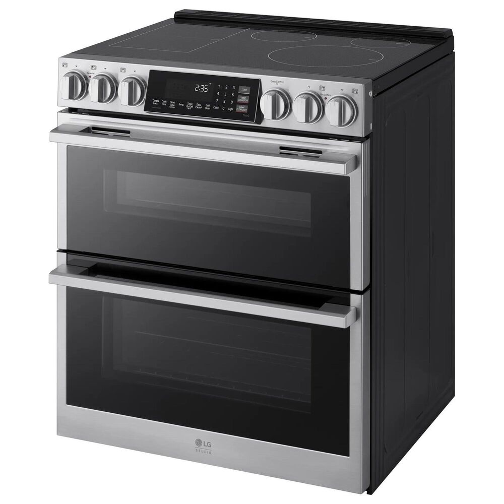 LG Studio 7.3 Cu. Ft. Double Oven Induction Slide-in Range in PrintProof Stainless Steel, , large