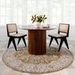 Surya Mona Lisa 5"3" Round Mustard, Tan, Olive, Brick Red, Sage, Dark Blue and Burgundy Area Rug, , large