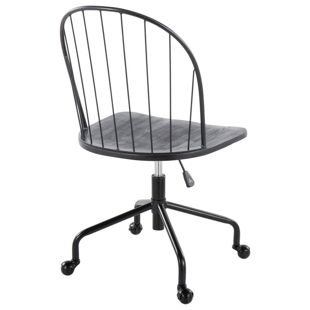 Lumisource Riley Office Chair in Black, , large
