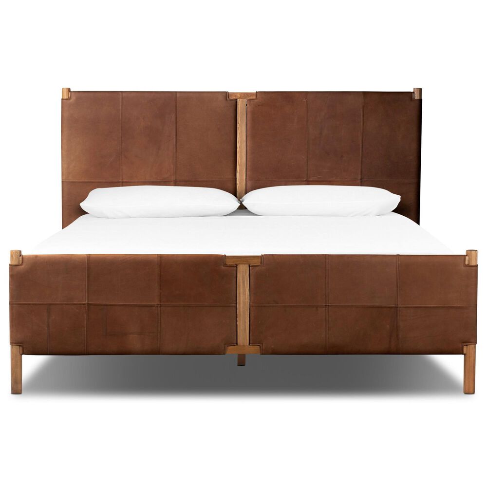 Four Hands Salado Platform Panel King Bed in Heirloom, , large