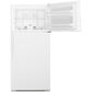 Whirlpool 14 Cu. Ft. 28" Top Freezer Refrigerator in White, , large