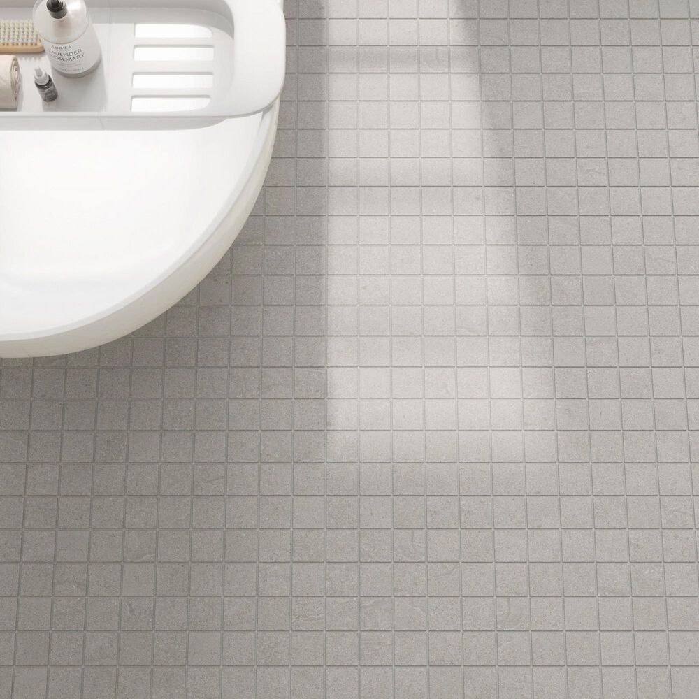 Dal-Tile Calgary Fog 2" x 2" Straight Joint on 12" x 24" Porcelain Mosaic Sheet, , large