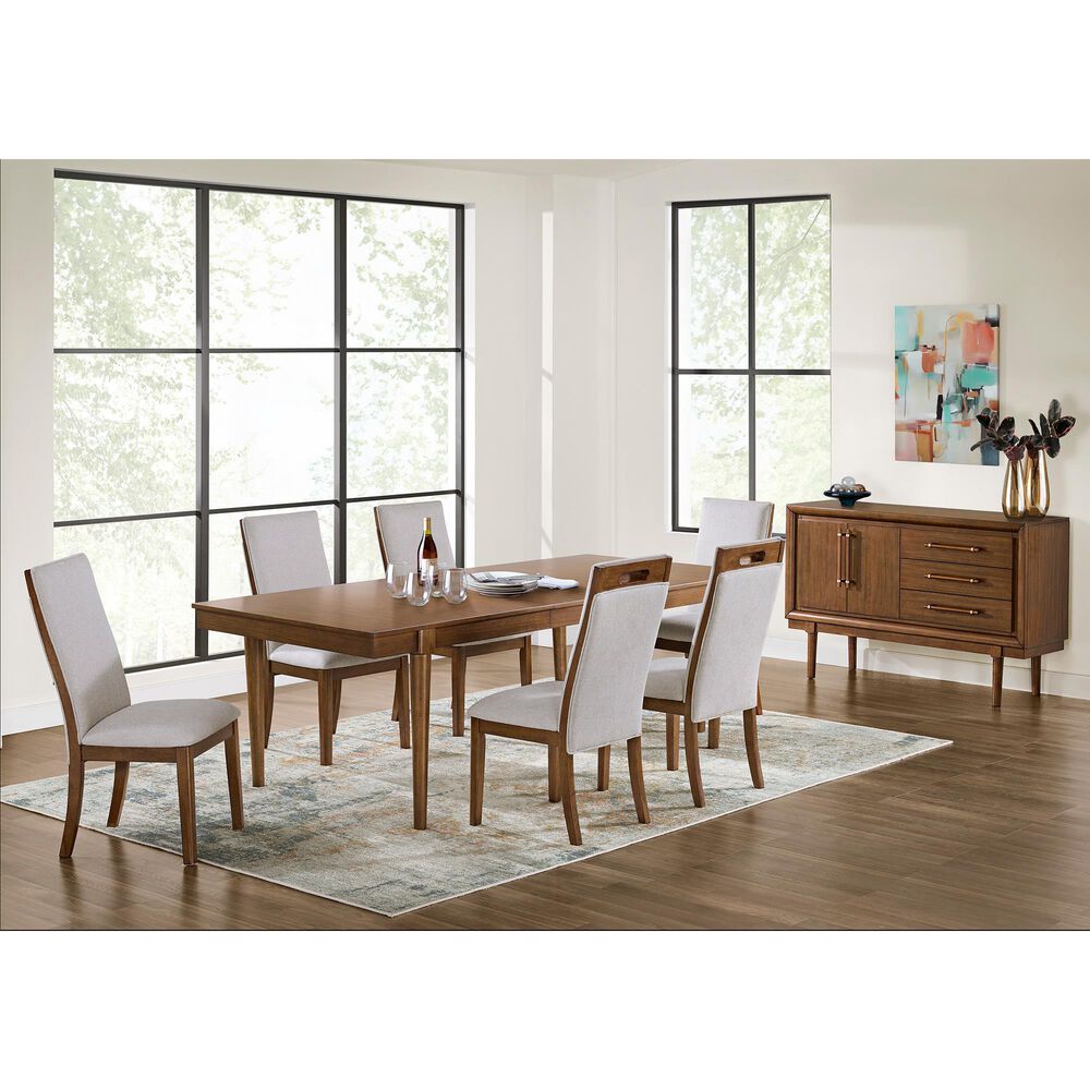 Ashley Lyncott Dining Table and 6 Dining Chairs, , large