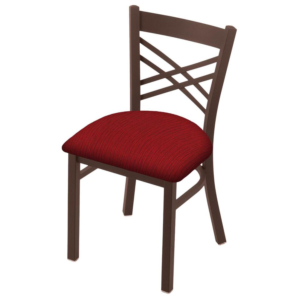 Holland Bar Stool 620 Catalina 18" Chair with Bronze and Graph Ruby Seat, , large