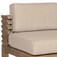 Armen Living Vivid Patio Bar Stool with Taupe Cushion in Brown, , large