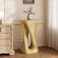Hearth and Haven Outdoor End Table with Twist Design in Natural, , large