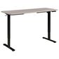 OSP Home Primo 60" Electric Sit Stand Desk in Black and Light Gray, , large