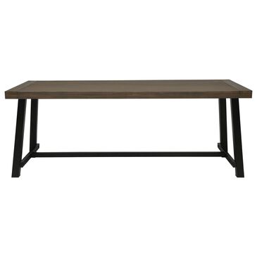 Noble House Alana Patio Dining Table in Gray and Black - Table Only, , large