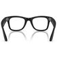 Rayban Glasses Wayfarer Gen 2 53mm Sunglasses with Clear Lenses in Matte Black, , large