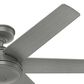 Hunter Jetty 52" Outdoor Ceiling Fan in Matte Silver, , large
