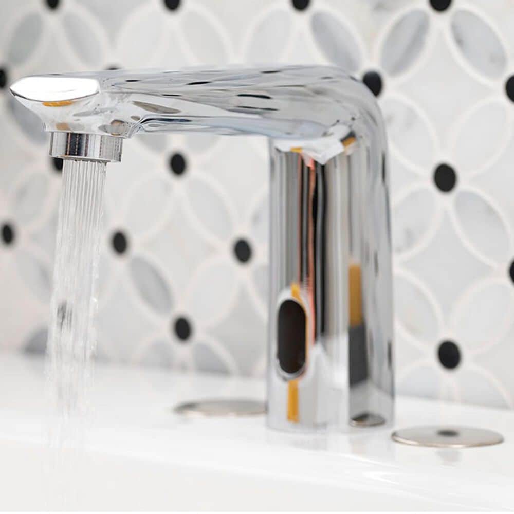 MS International Touch-Less Infrared Sensor Bathroom Faucet in Chrome, , large