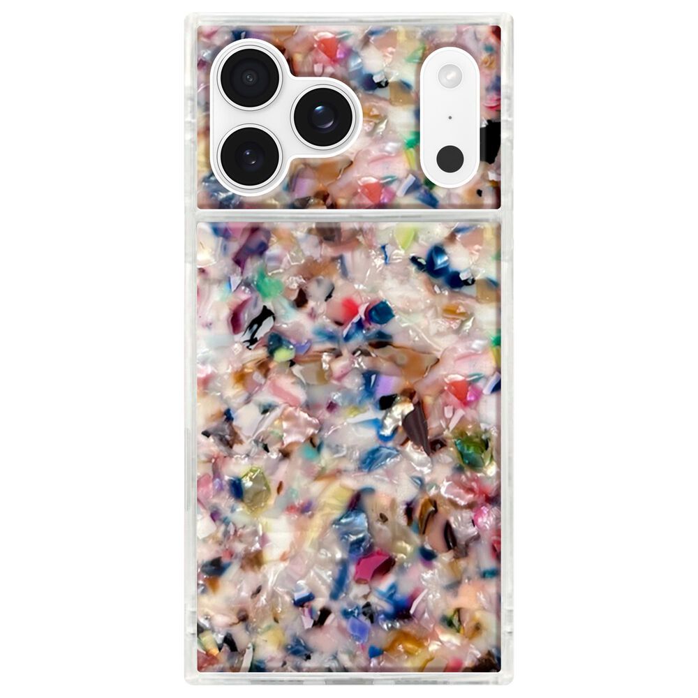 Case-Mate Square MagSafe Case for iPhone 17 Pro Max in Rainbow Confetti Tortoise Shell, , large