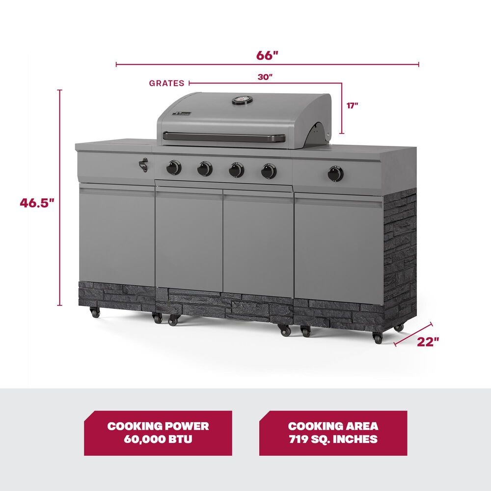 TYTUS Fresno Liquid Propane and Natural Gas Convertible Grill in Gunmetal and Graphite, , large