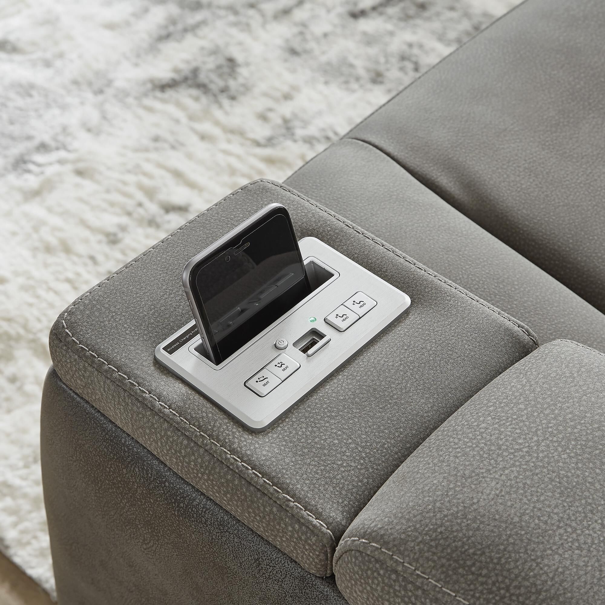 Ashley Next-Gen DuraPella Power Reclining Loveseat with Console in