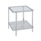 Steve Silver Mike End Table in White, , large