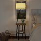 Timberlake Floor Lamp with End Table in Brown and Black, , large