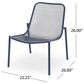 Hearth and Haven Kincaid Outdoor Stackable Mesh Chair in Navy (Set of 2), , large