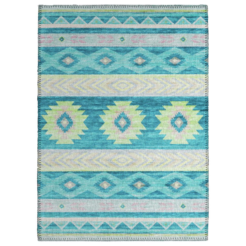 Dalyn Rug Company Phoenix 1"8" x 2"6" Teal Indoor/Outdoor Area Rug, , large