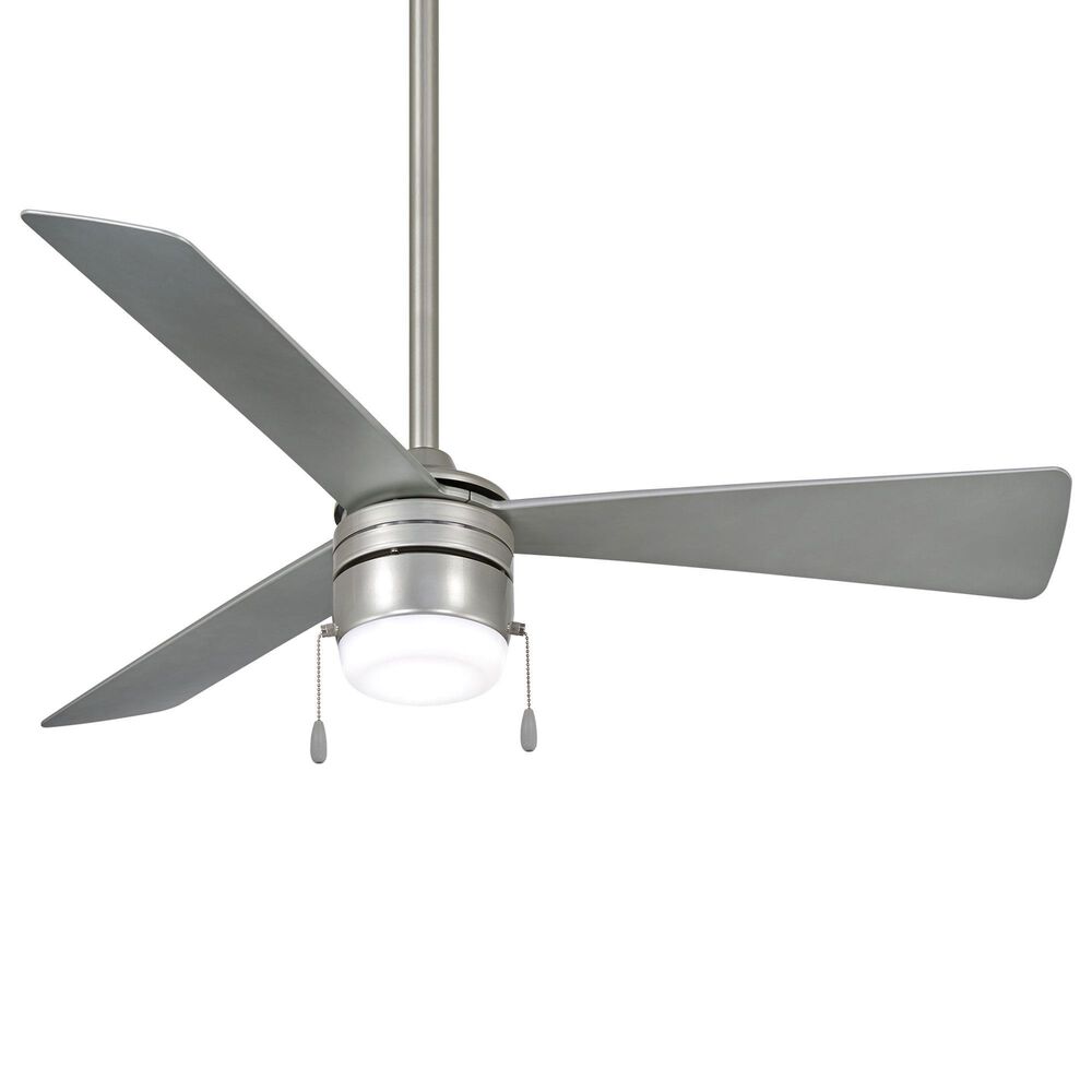 Minka-Aire Vital 44" Ceiling Fan with LED Light in Brilliant Silver, , large