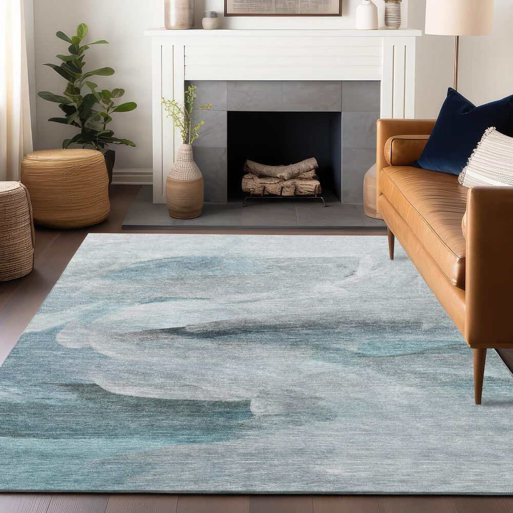 Dalyn Rug Company Ravenna RN11 10&#39; x 14&#39; Teal Area Rug, , large