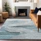 Dalyn Rug Company Ravenna RN11 10" x 14" Teal Area Rug, , large