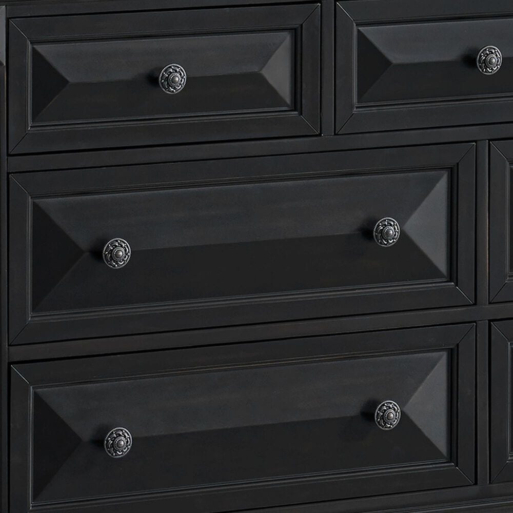 Mayberry Hill Passages 4-Piece Queen Panel Bedroom Set in Black, , large