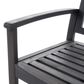 Hearth and Haven Loja Patio Bench in Dark Grey, , large