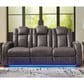 Ashley Fyne-Dyme 2-Piece Power Reclining Living Room Set in Shadow, , large
