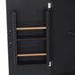 HOMLUX 56" Kitchen Island with Drop Leaf in Black, , large