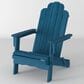 Walker Edison Patio Adirondack Chair in Navy Blue, , large