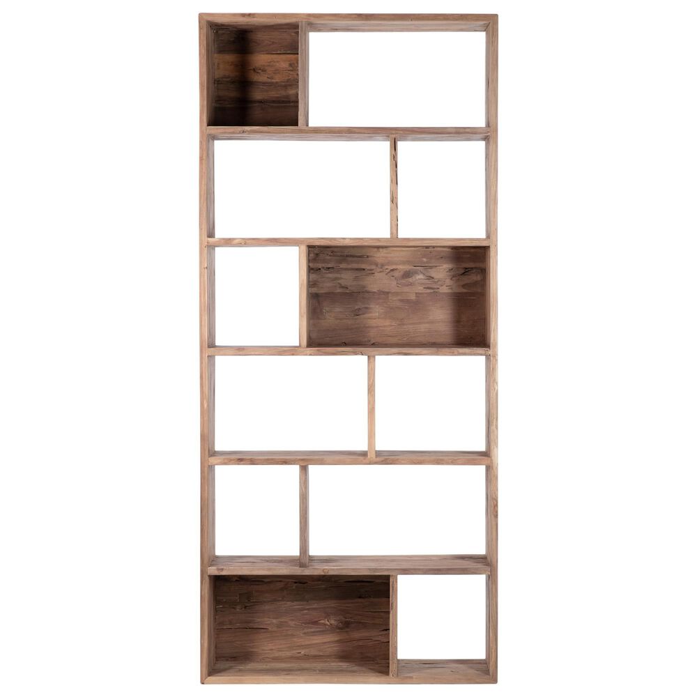 Blue Sun Designs Mariz Tall Bookcase in Natural Teak, , large