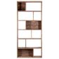 Blue Sun Designs Mariz Tall Bookcase in Natural Teak, , large
