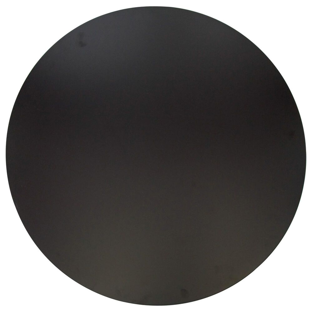 Leisuremod Bristol 27&quot; Round Dining Table with MDF Top in Black - Table Only, , large
