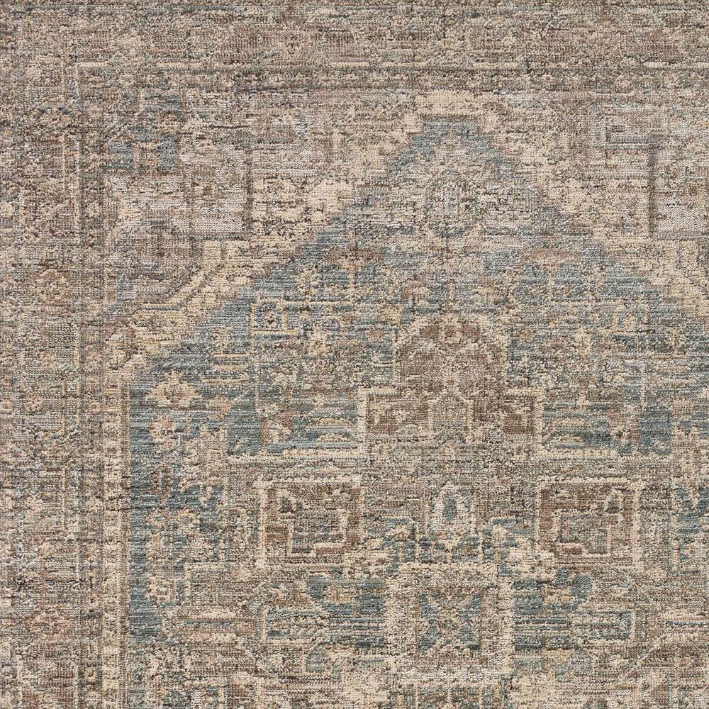 Loloi Priscilla Blue and Bark 9&#39;3&quot; Round Area Rug, , large