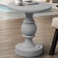 Hearth and Haven Outdoor Round Side Table with Sculpted Pedestal Base in Grey, , large