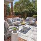 Ashley Cove Beach Outdoor Loveseat with Cushion in Gray, , large
