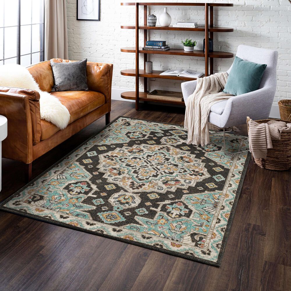 Mohawk Whimsy R1113 Black 5'3" x 8' Area Rug, , large