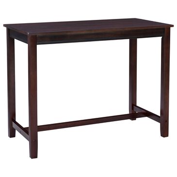 Linon Home Decor Claridge Counter Height Pub Table in Rich Brown - Table Only, , large