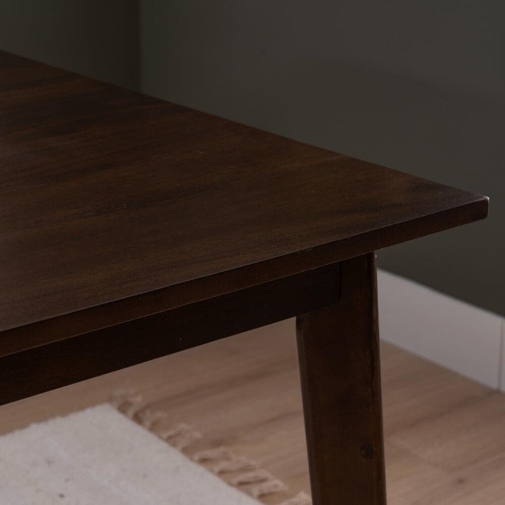 Linon Home Decor Drury Dining Table in Rich Brown - Table Only, , large