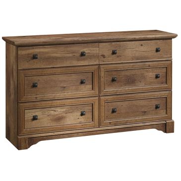 Sauder Palladia 6 Drawer Dresser in Vintage Mahogany, , large