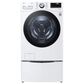 LG 5.0 Cu. Ft. Front Load Washer and 7.4 Cu. Ft. Gas Dryer with TurboWash 360 Laundry Pair in White (Pedestals Sold Separately), , large